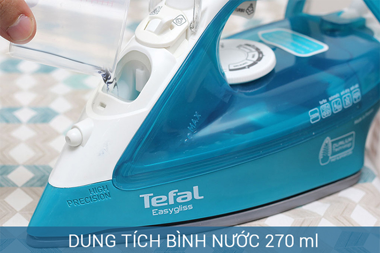 Bàn Ủi Hơi Nước Tefal FV3925 - Xanh - Hàng Chính Hãng