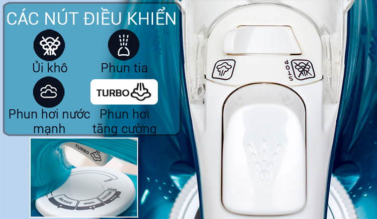 Bàn Ủi Hơi Nước Tefal FV3925 - Xanh - Hàng Chính Hãng