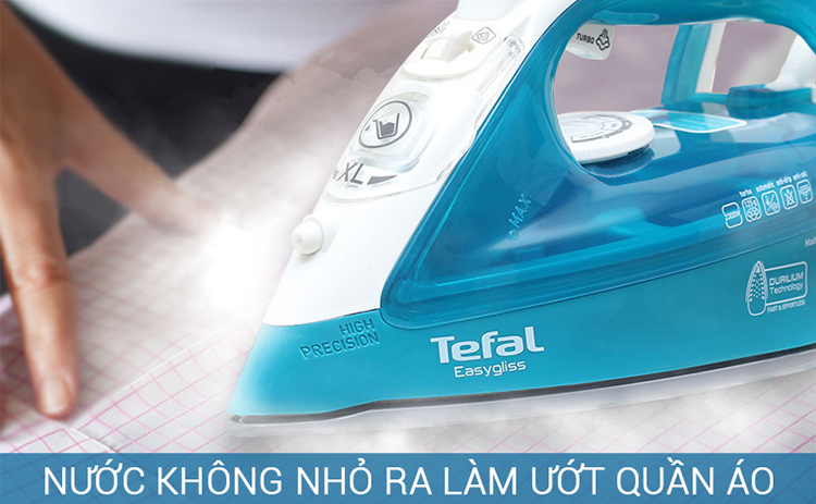 Bàn Ủi Hơi Nước Tefal FV3925 - Xanh - Hàng Chính Hãng