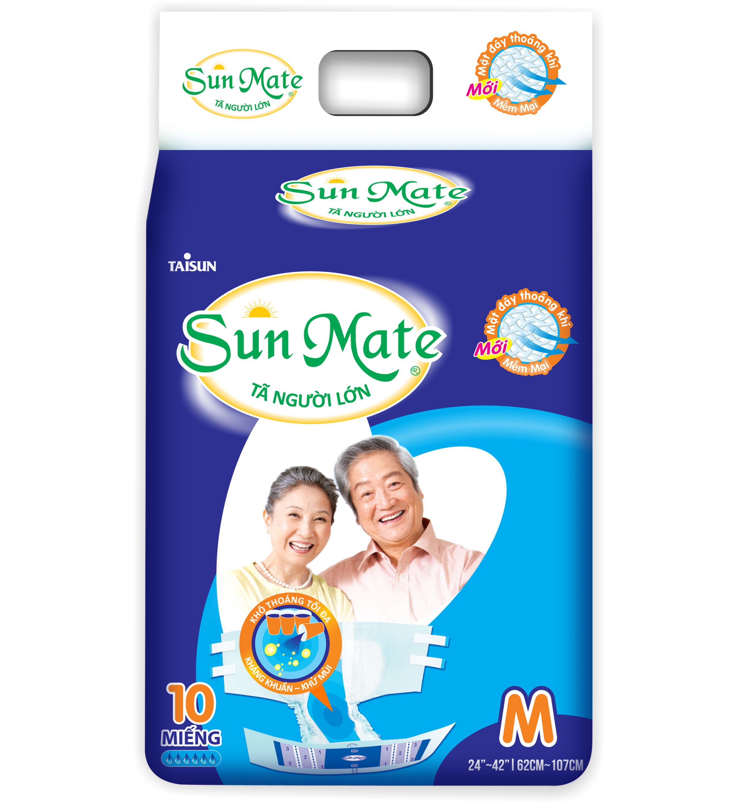 Tã Dán Người Lớn SunMate G2 Size M10 (10 Miếng)