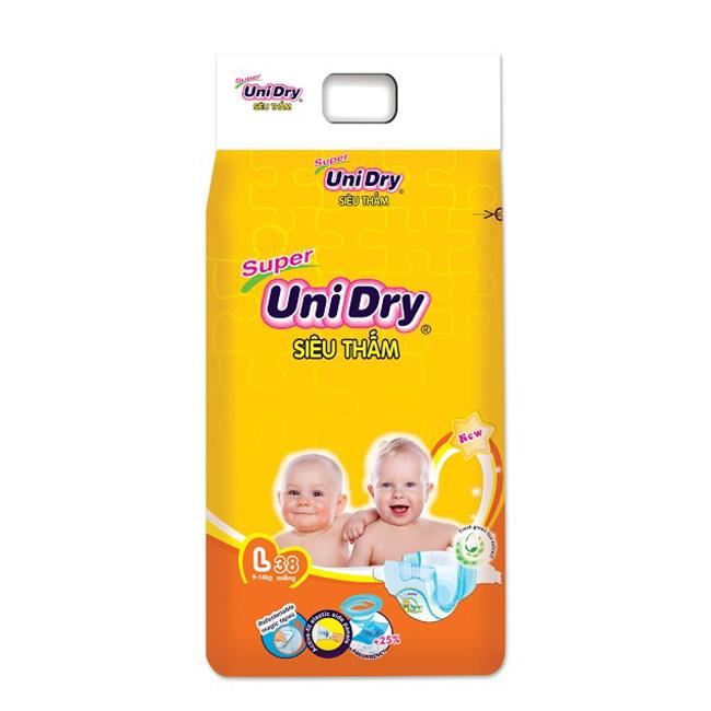 Tã Dán UniDry Super Gói Đại L38 (38 Miếng)