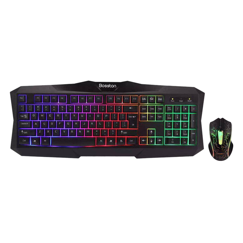 Bộ Bàn Phím Và Chuột Chuyên Game Bosston G837 Led 7 Màu