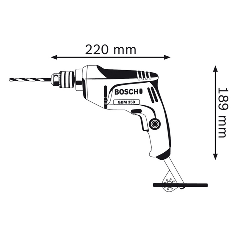 Máy Khoan Sắt Bosch GBM 350 (350W)