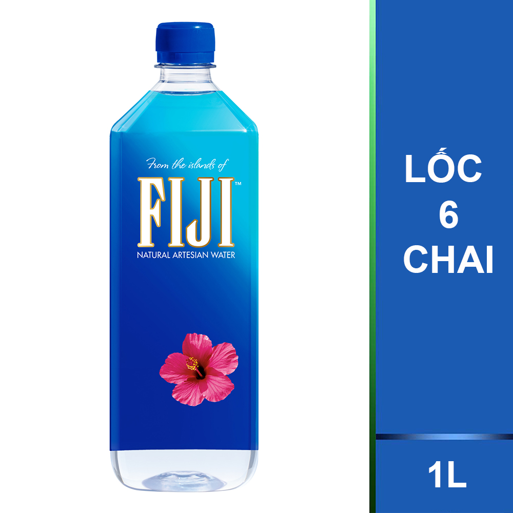 Nước Khoáng Thiên Nhiên Fiji (6 Chai x 1L)