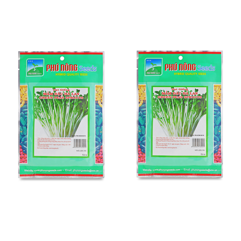 Combo 2 Gói Hạt Giống Mầm Đậu Hà Lan Phú Nông (1 gói 50g)