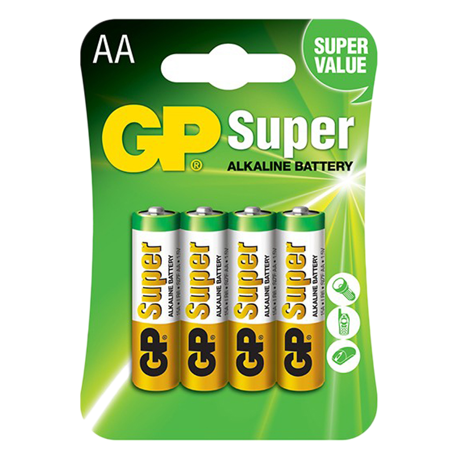 Pin Super Alkaline GP AA GP15A-2U8