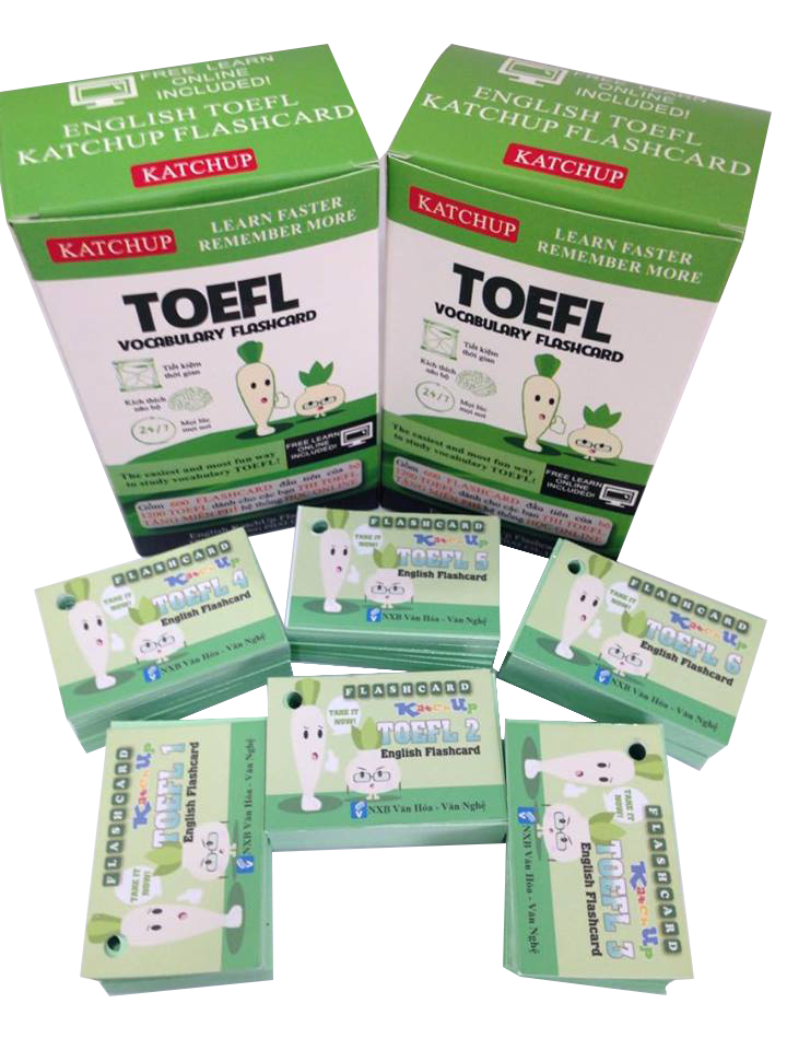 COMBO trọn bộ KatchUp Flashcard TOEFL - High Quality