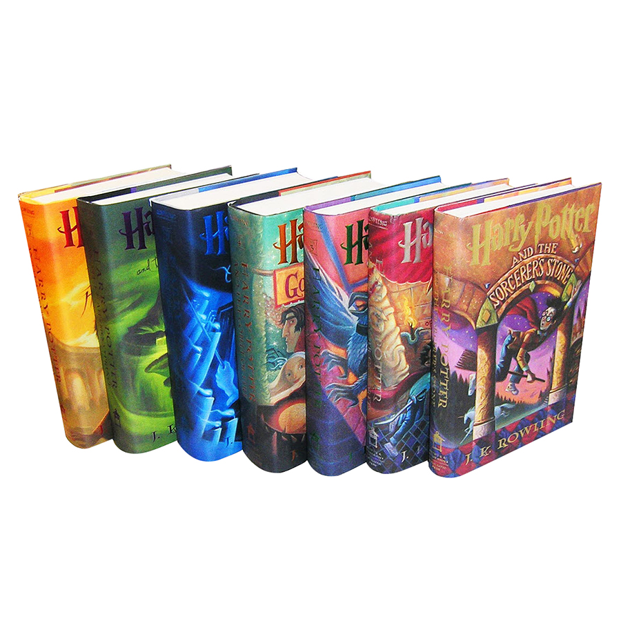 Harry Potter Boxed Set : Books # 1 to 7 - Scholastic US Version (Hardcover) (English Book)