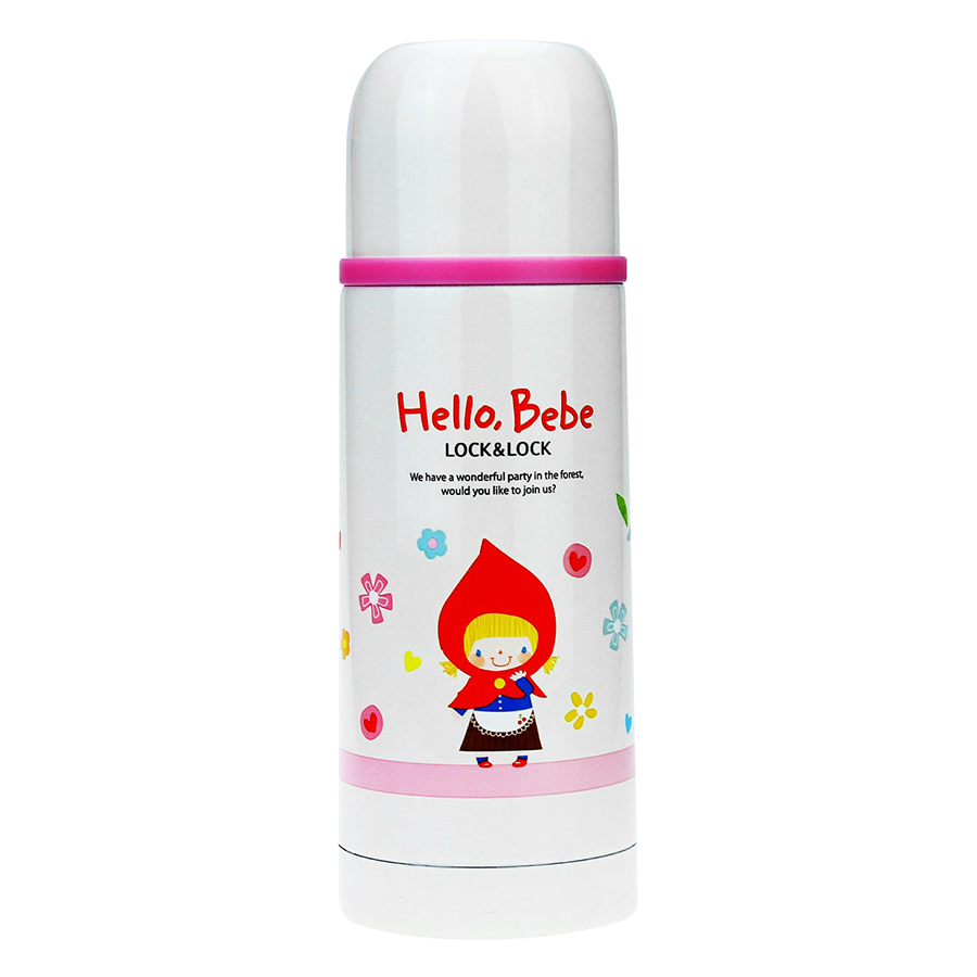 Bình Giữ Nhiệt Lock&amp;Lock Hello Bebe Lovely Girl HBB310 - Màu Ngẫu Nhiên (350ml)