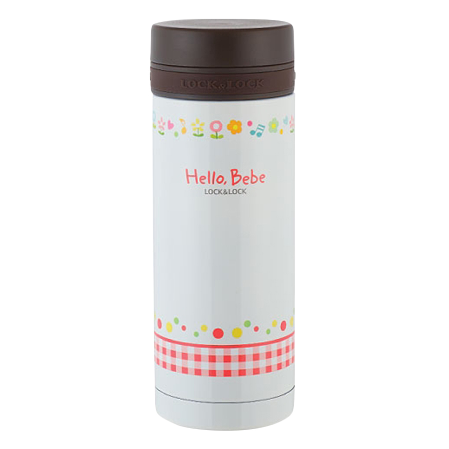 Bình Giữ Nhiệt Lock&amp;Lock Hello Bebe Check Ribbon HBB317 - Màu Ngẫu Nhiên (350ml)