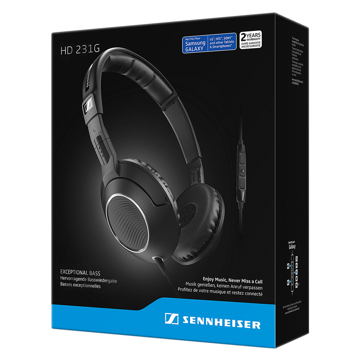 Tai Nghe Chụp Tai Sennheiser HD231G - Hàng Chính Hãng