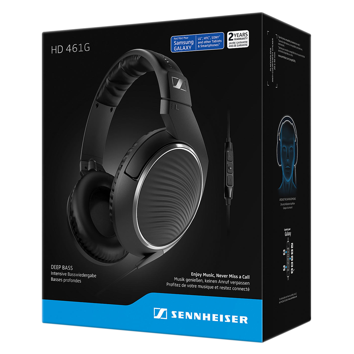 Tai Nghe Chụp Tai Sennheiser HD461G - Hàng Chính Hãng