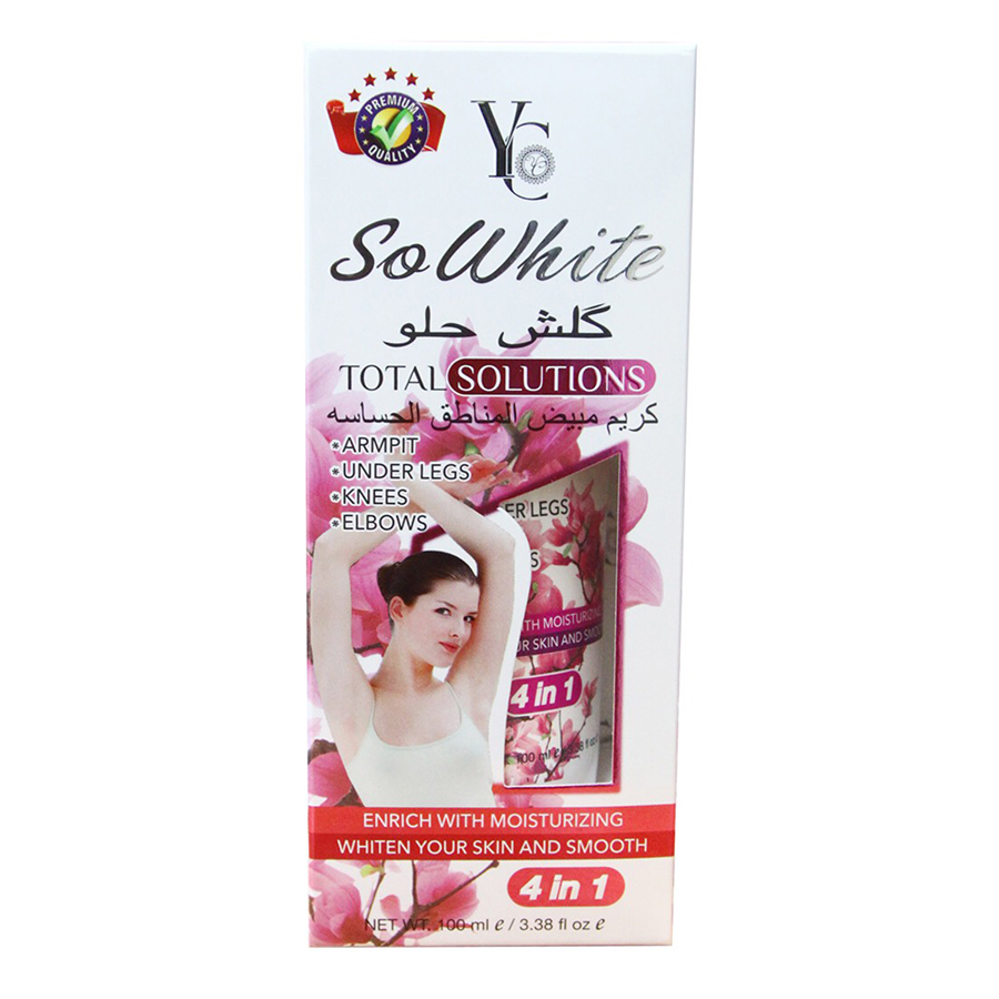 Kem Dưỡng Trắng Da Vùng Nách, Dưới Chân, Đầu Gối, Khuỷu Tay YC So White Solutions YC527 (100ml)