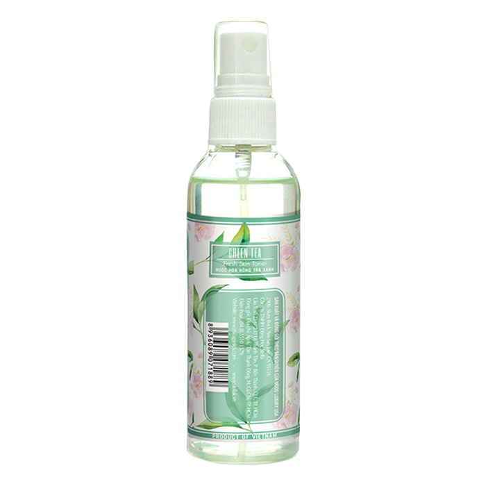 Nước Hoa Hồng Trà Xanh Milaganics Chai 100ml