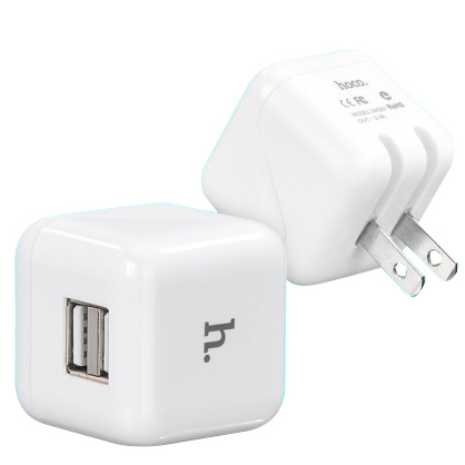 Adapter Sạc Hoco UH201 White 2 Cổng USB - Hàng Chính Hãng