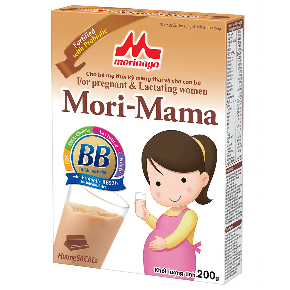 Thực Phẩm Tăng Cường Vi Chất Dinh Dưỡng  Mori Mama Hương Sôcôla (200g)