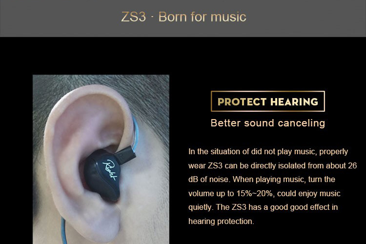 Tai Nghe Knowledge Zenith KZ-ZS3 - Hàng Nhập Khẩu