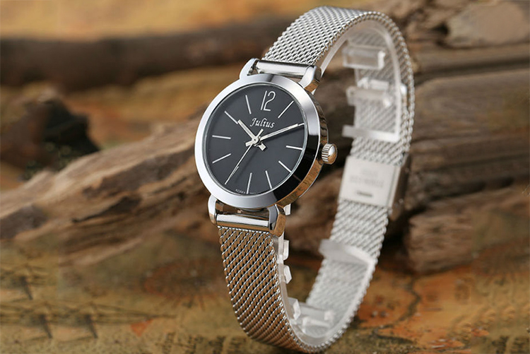 Đồng Hồ Nữ Dây Kim Loại Julius JA-732B - Bạc