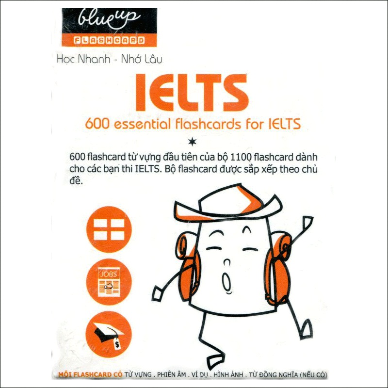 Hộp Blueup IELTS 600 Essential Flashcards For IELTS - Phần 1 - Alphabook