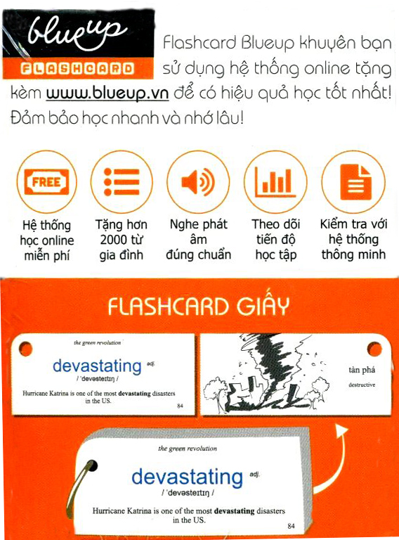 Hộp Blueup IELTS 600 Essential Flashcards For IELTS - Phần 1 - Alphabook