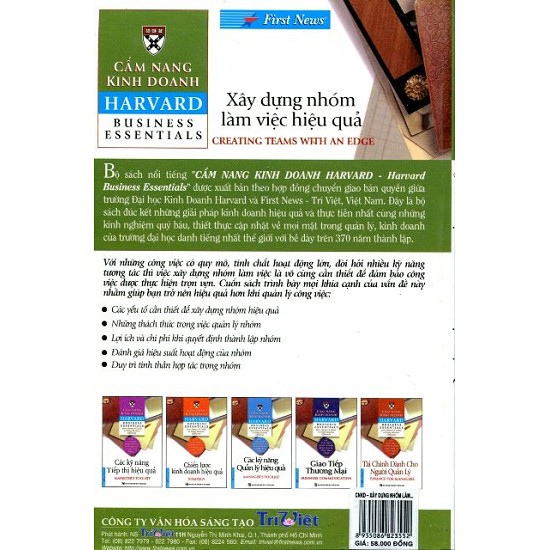 Cẩm Nang Kinh Doanh - Xây Dựng Nhóm Làm Việc Hiệu Quả