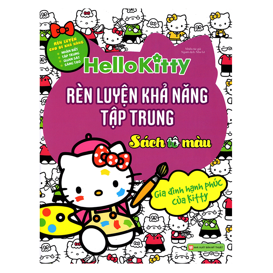 Hello Kitty - Rèn Luyện Khả Năng Tập Trung (Tô Màu)