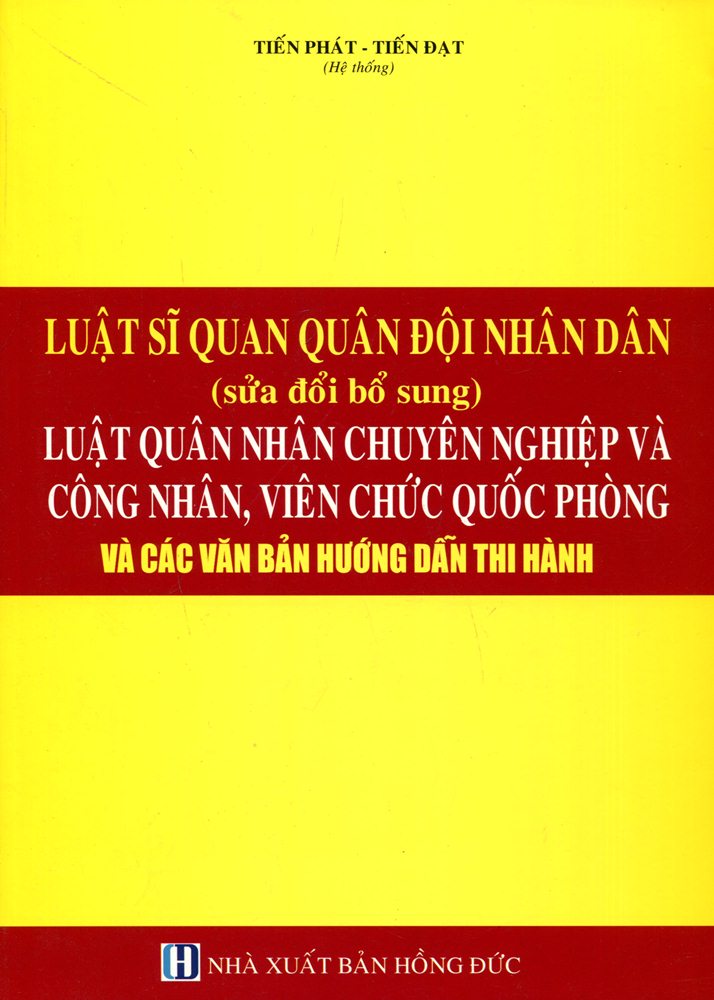 Luật Sĩ Quan Quân Đội Nhân Dân (Sửa Đổi, Bổ Sung)