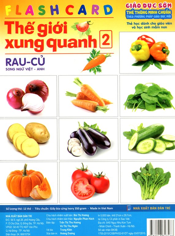 Flashcard Thế Giới Xung Quanh 2 - Rau Củ