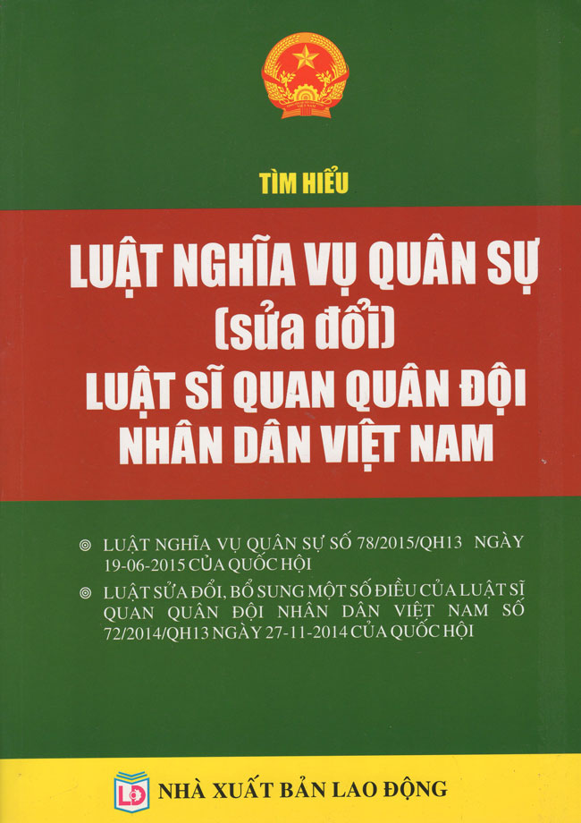 Luật Nghĩa Vụ Quân Sự (Sửa Đổi) - Luật Sĩ Quan Quân Đội Nhân Dân Việt Nam