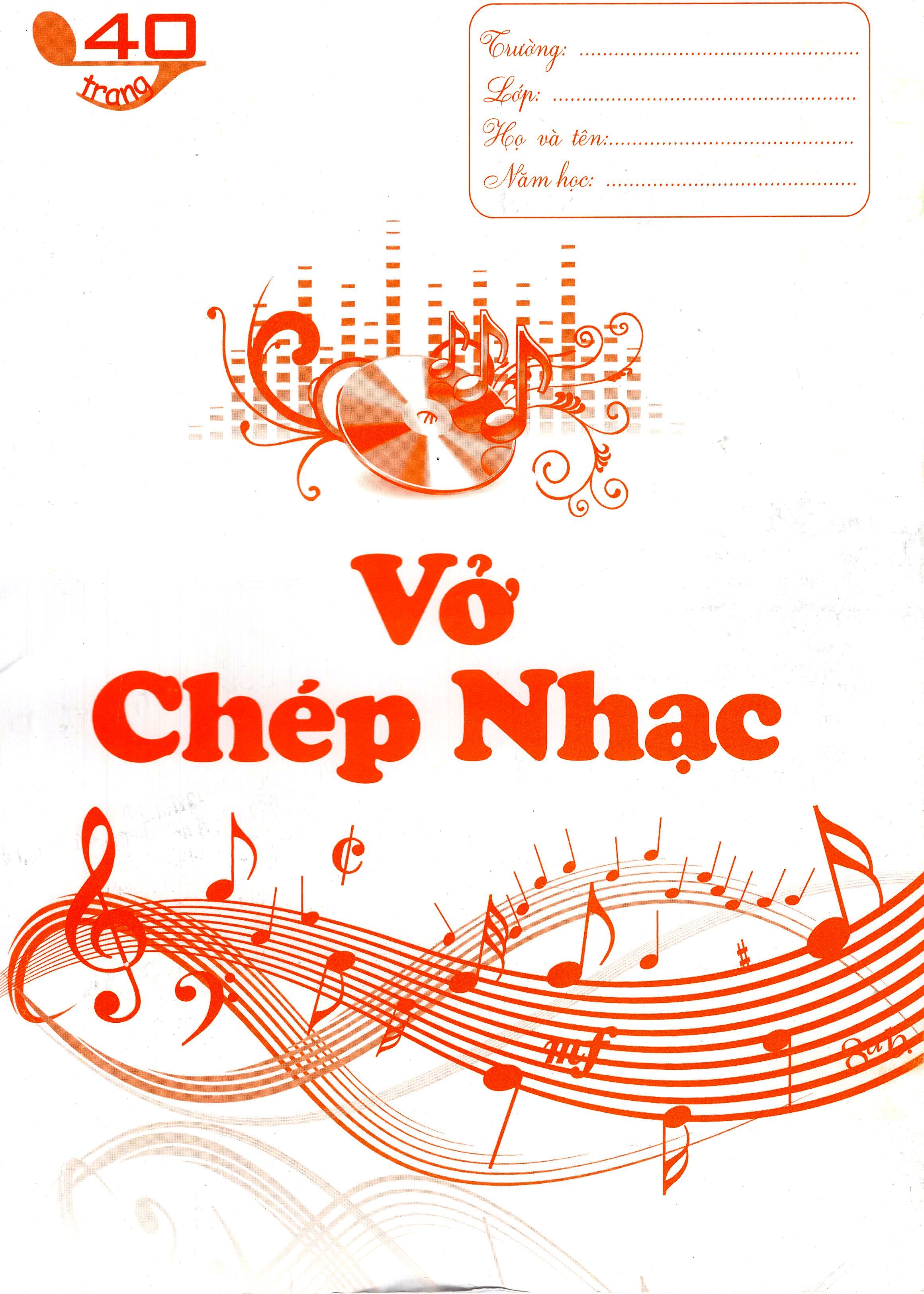 Vở Chép Nhạc 40 Trang