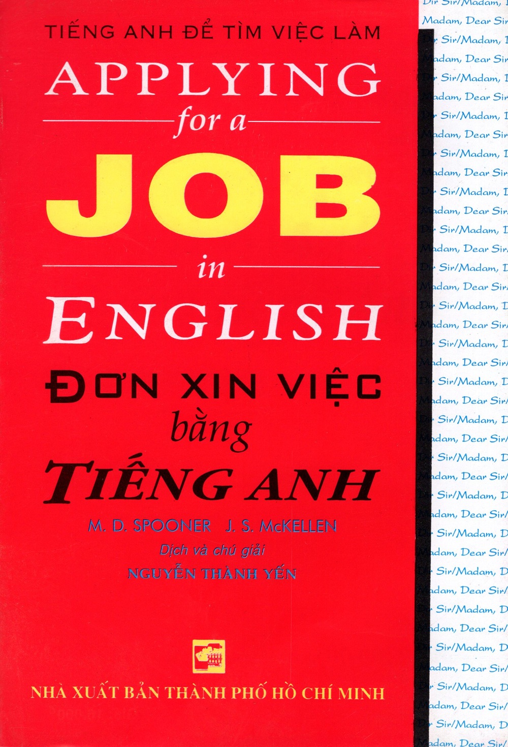 Đơn Xin Việc Bằng Tiếng Anh