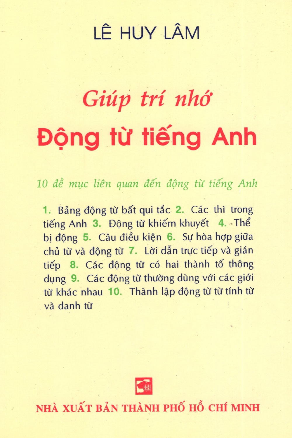 Giúp Trí Nhớ Động Từ Tiếng Anh