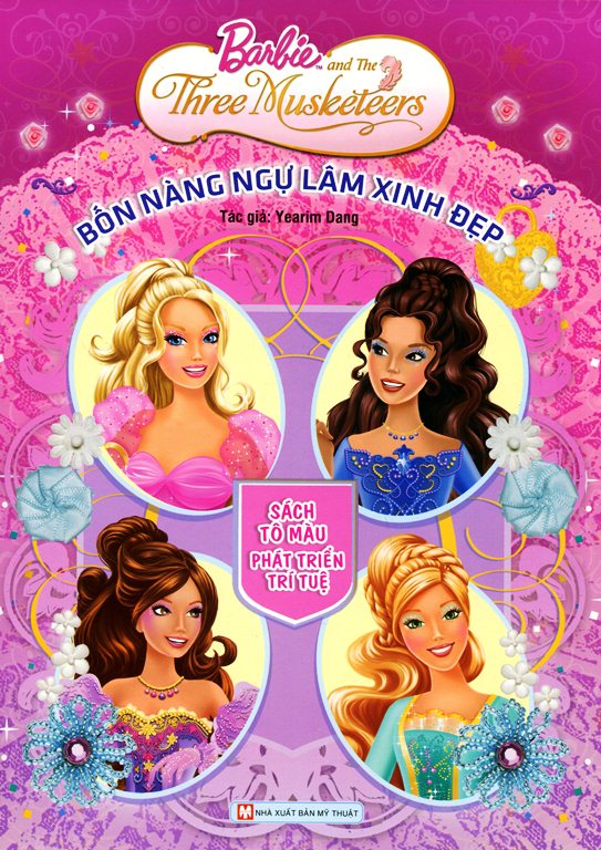 Barbie - Bốn Nàng Ngự Lâm Xinh Đẹp (Sách Tô Màu)