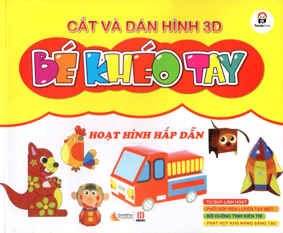 Cắt Và Dán  Hình 3D - Bé Khéo Tay - Hoạt Hình Hấp Dẫn