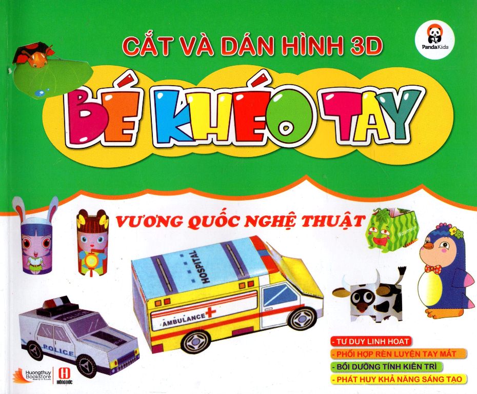 Cắt Và Dán Hình 3D - Bé Khéo Tay - Vương Quốc Nghệ Thuật