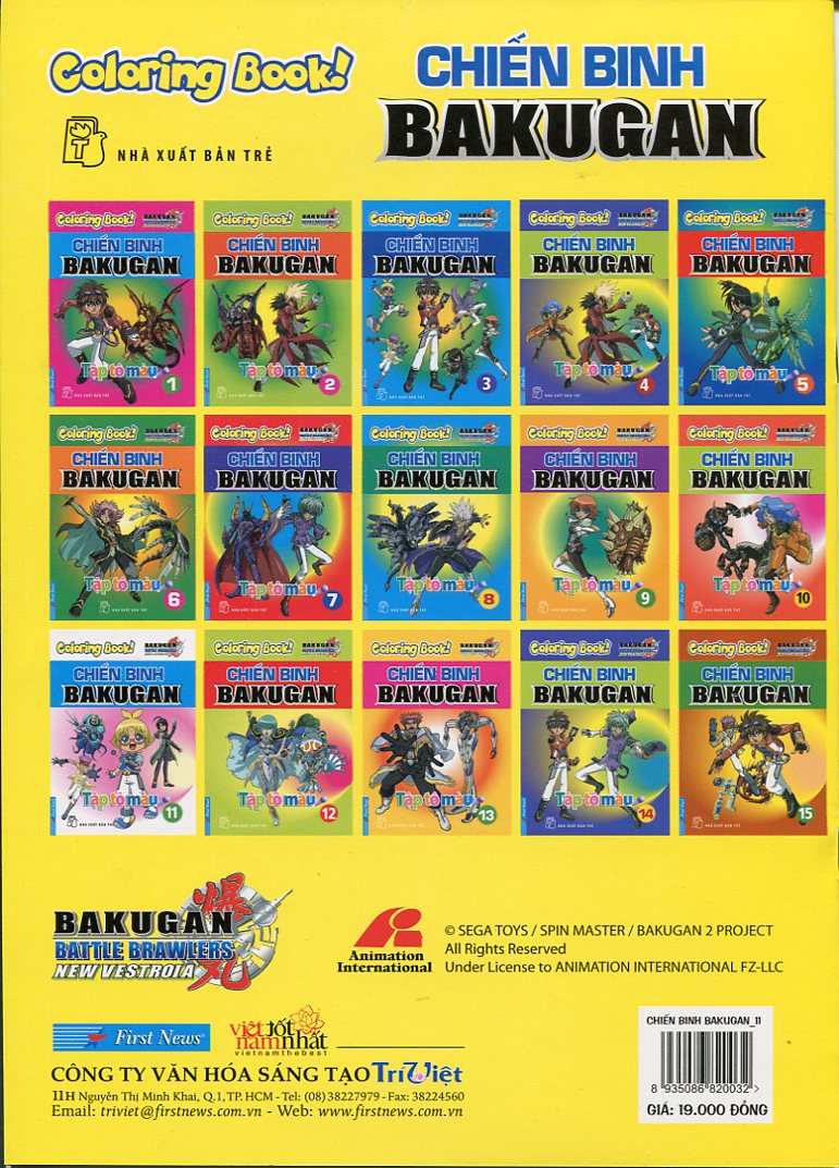 Tập Tô Màu - Chiến Binh Bakugan (Tập 11)