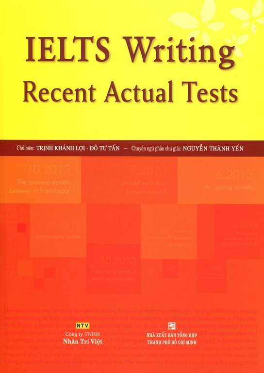 IELTS Writing Recent Actual Tests (Không CD)