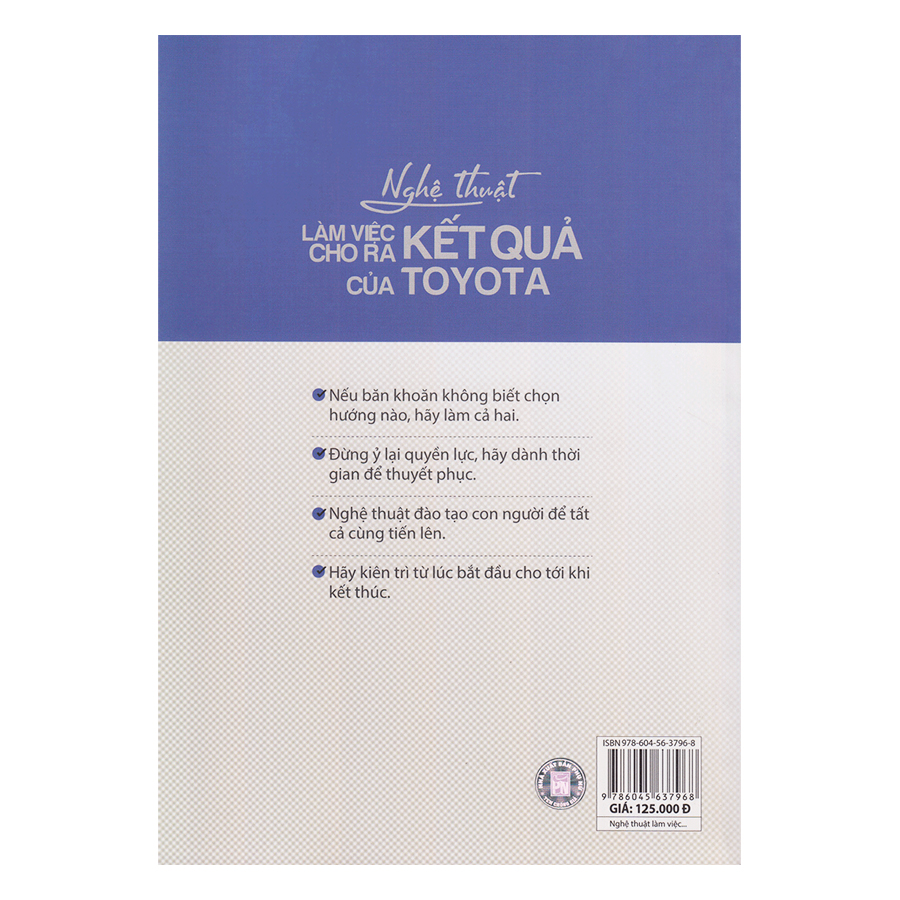 Nghệ Thuật Làm Việc Cho Ra Kết Quả Của Toyota