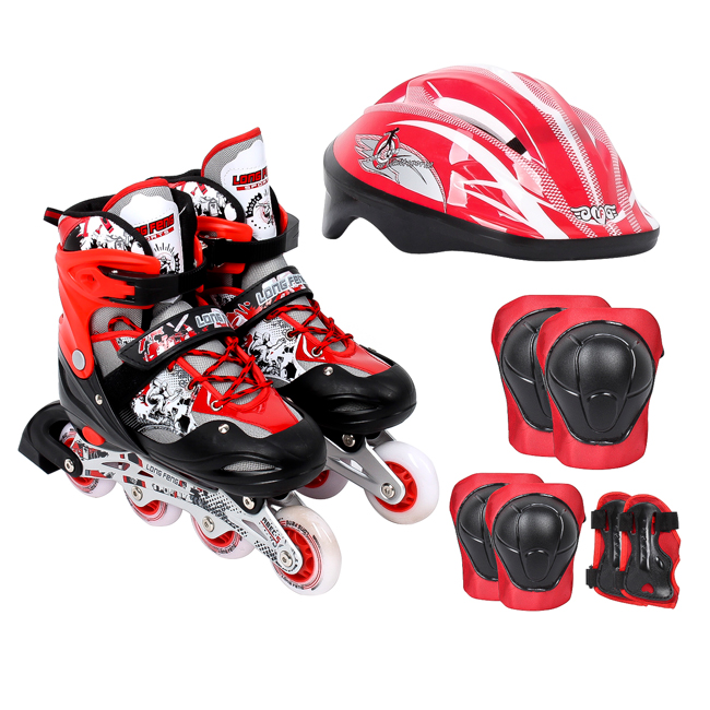 Combo Găng Tay + Mũ bảo Hiểm + Giày Patin PTB - PT01 - Size L