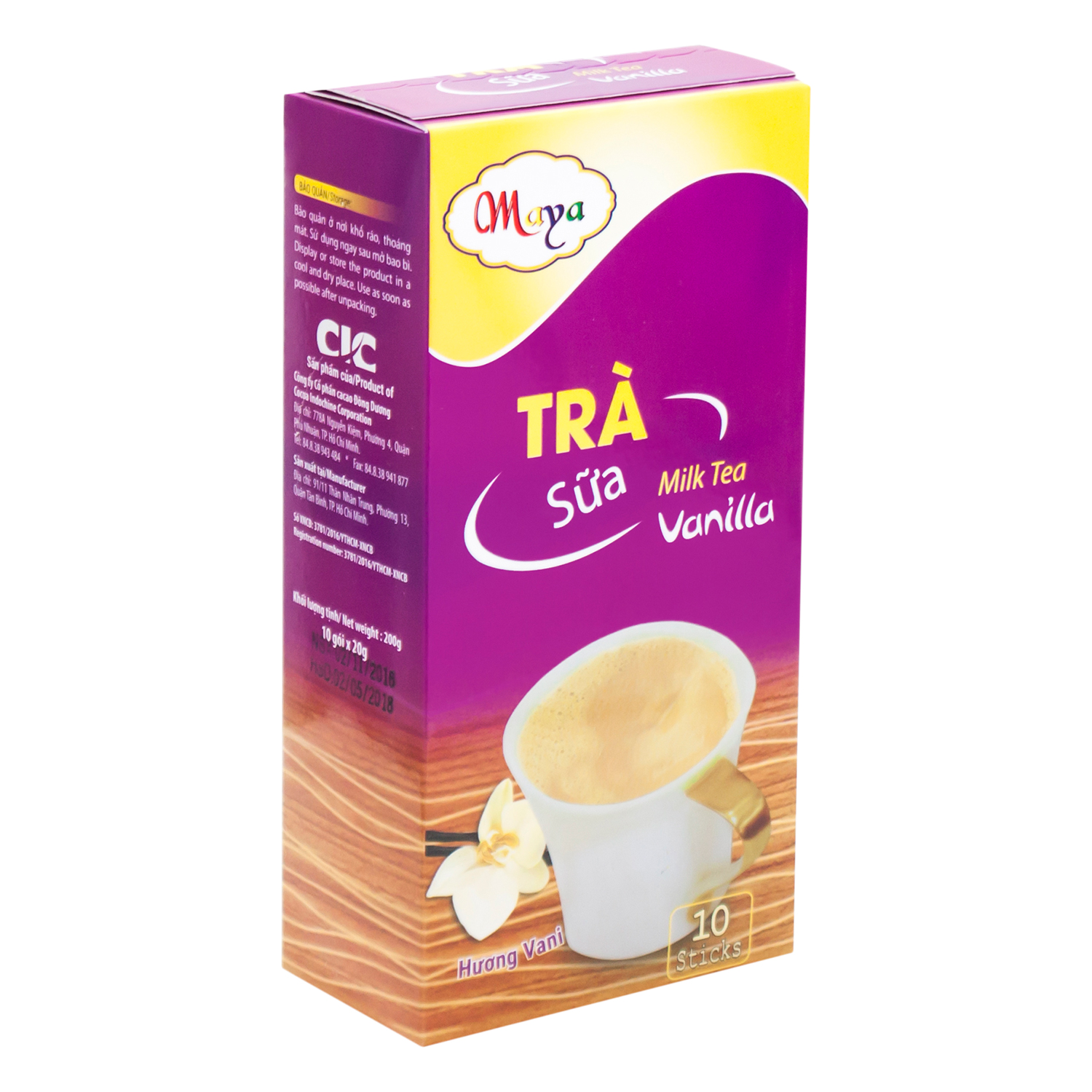 2 Hộp Trà Sữa Maya Hương Vanilla Cocoa Indochine