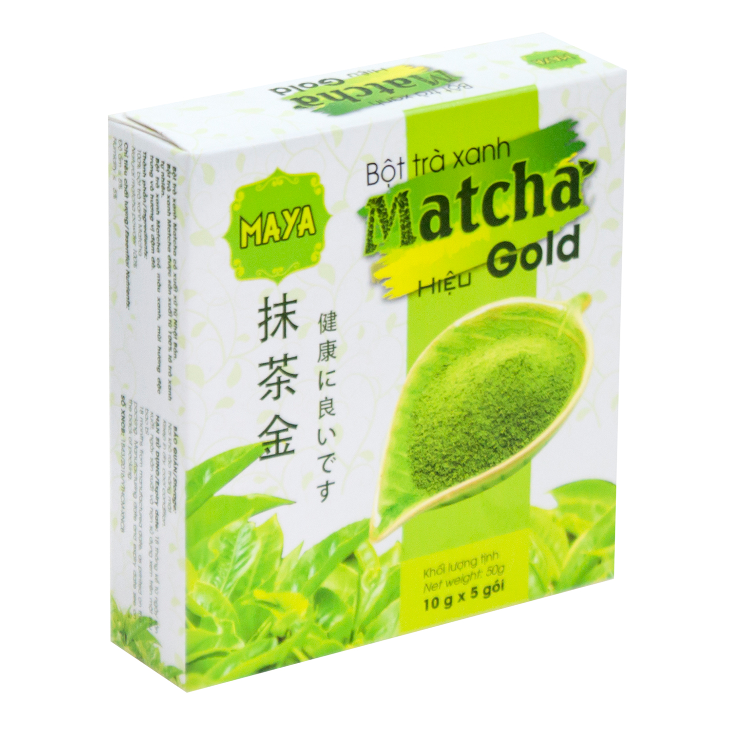 Bột Trà Xanh Matcha Hiệu Gold Cocoa Indochine (Hộp 5 Gói x 10g)