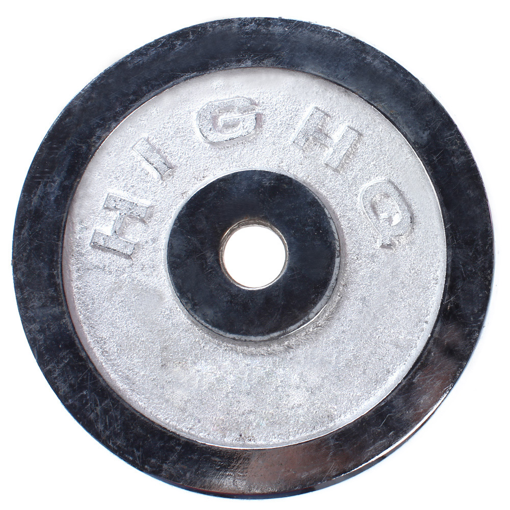 Tạ miếng mạ Inox 5 kg (Màu trắng)
