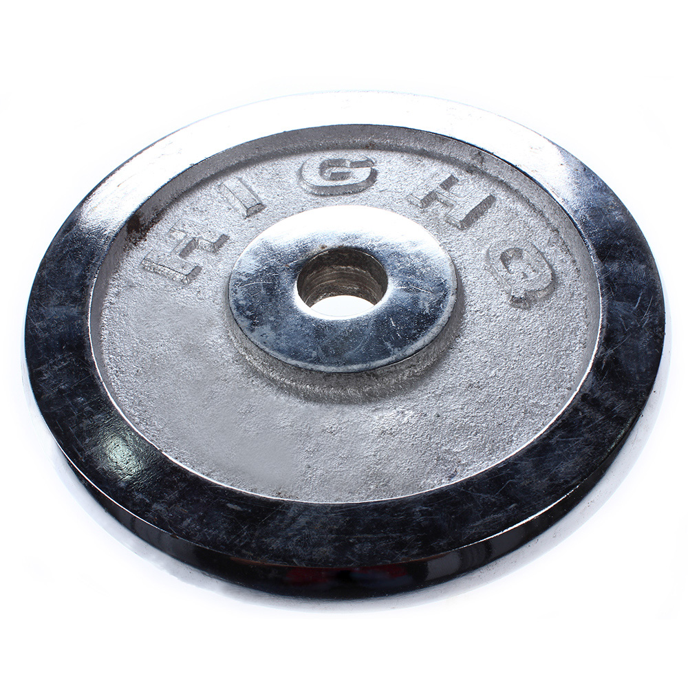 Tạ miếng mạ Inox 5 kg (Màu trắng)