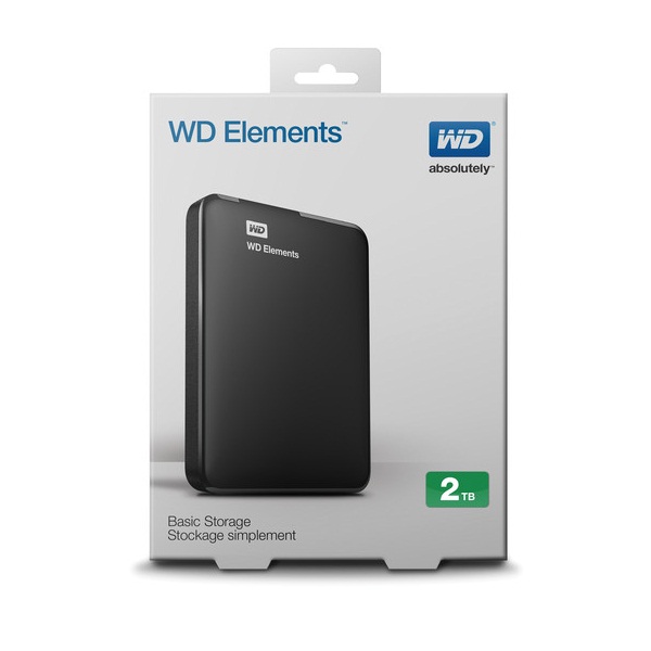 Ổ Cứng Di Động WD Elements 2TB 2.5 USB 3.0 - WDBU6Y0020BBK - Hàng chính hãng