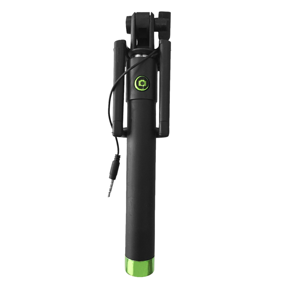 Gậy Chụp Hình Selfie Stick Màu Đen Xanh Lá - Hàng chính hãng