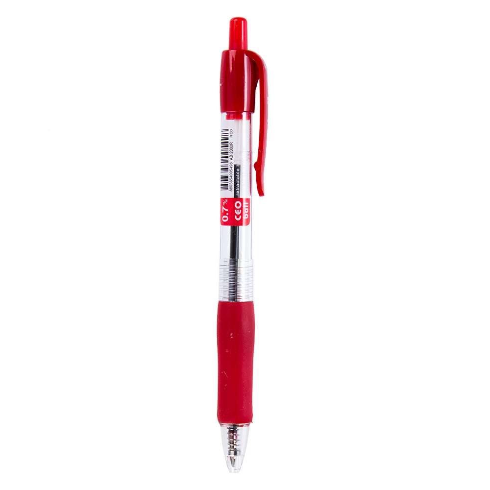 Bút Bi Crown AB - 2000R (0.7, Mực Đỏ)