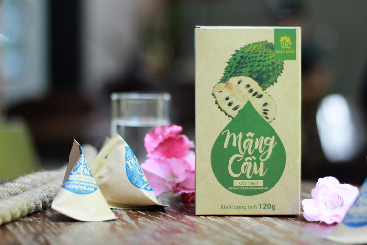 Combo Đậu Nành Sấy Cỏ Ngọt Vị Cay Hải Long (230g) + Mãng Cầu Sấy Dẻo Hải Long (120g)