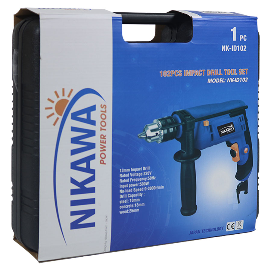 Bộ Máy Khoan Động Lực Nikawa ID102 – Xanh Dương