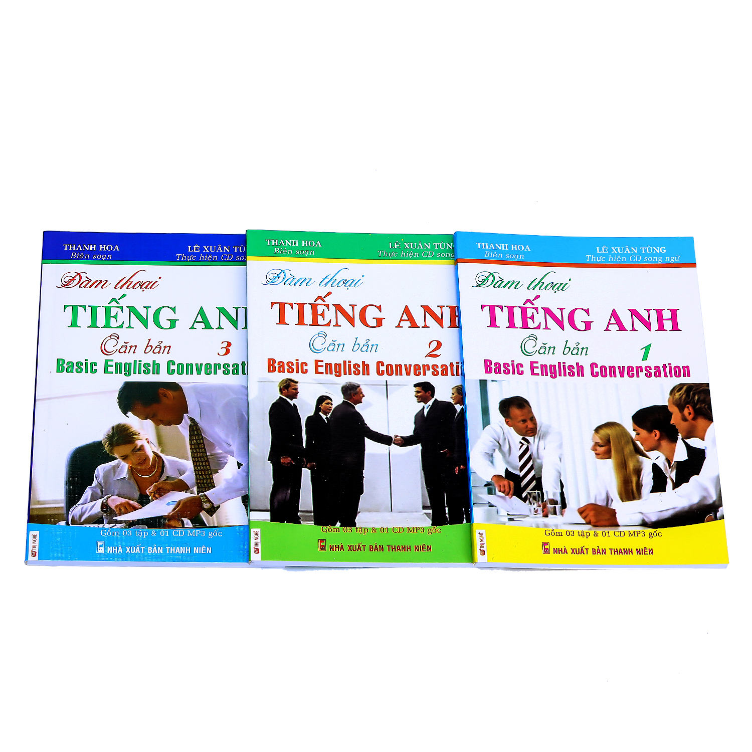 Combo: Đàm Thoại Tiếng Anh Căn Bản (Trọn Bộ 3 Cuốn) (Kèm CD)