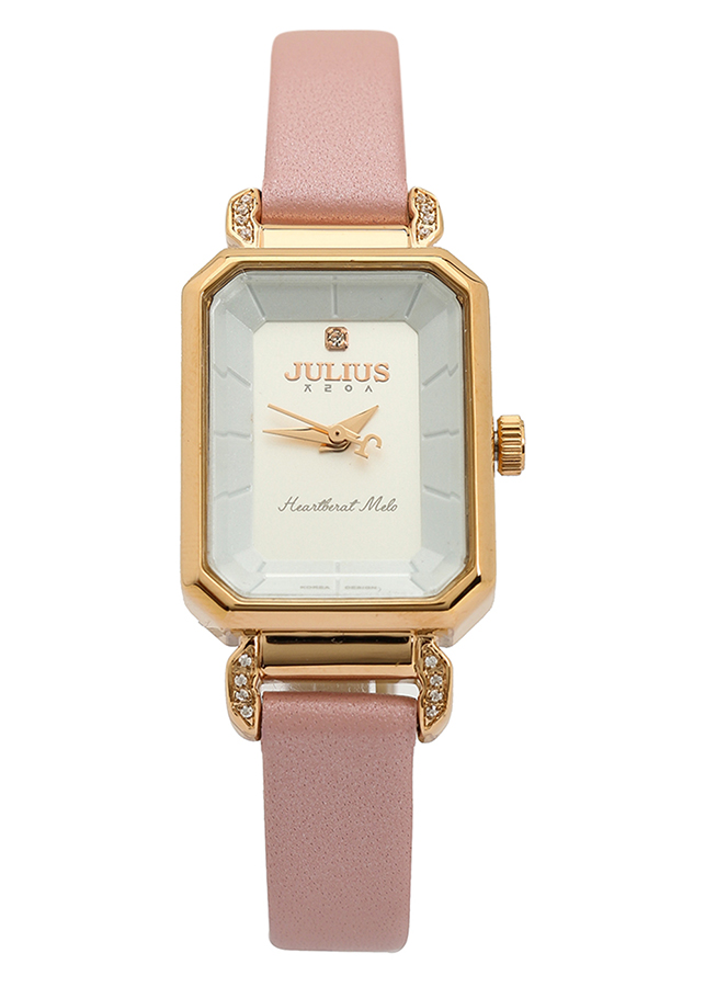 Đồng Hồ Nữ Dây Da Julius JA-951 - Hồng